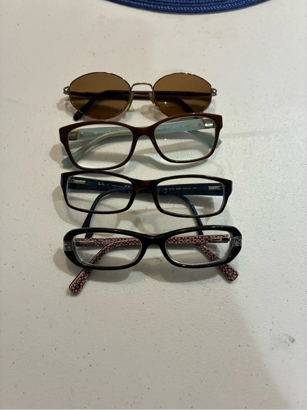 Set of 4 Rectangular Prescription Glasses